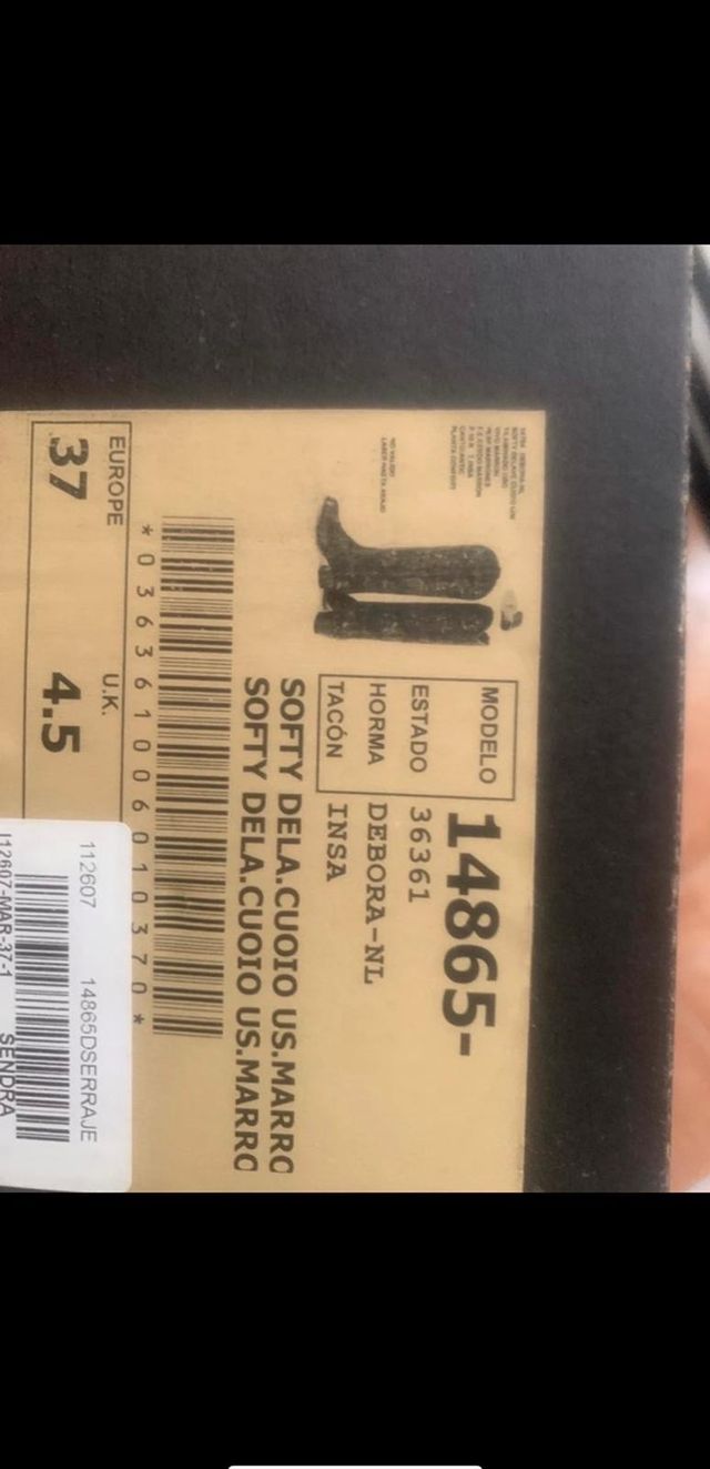 Botas sendra nuevas; talla 37