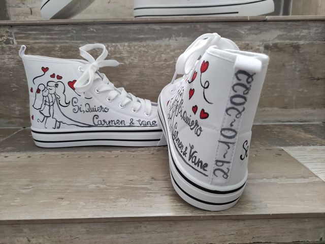 Zapatillas personalizadas novia