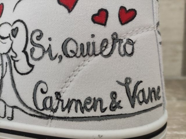 Zapatillas personalizadas novia
