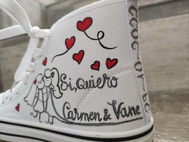Zapatillas personalizadas novia