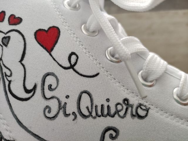 Zapatillas personalizadas novia