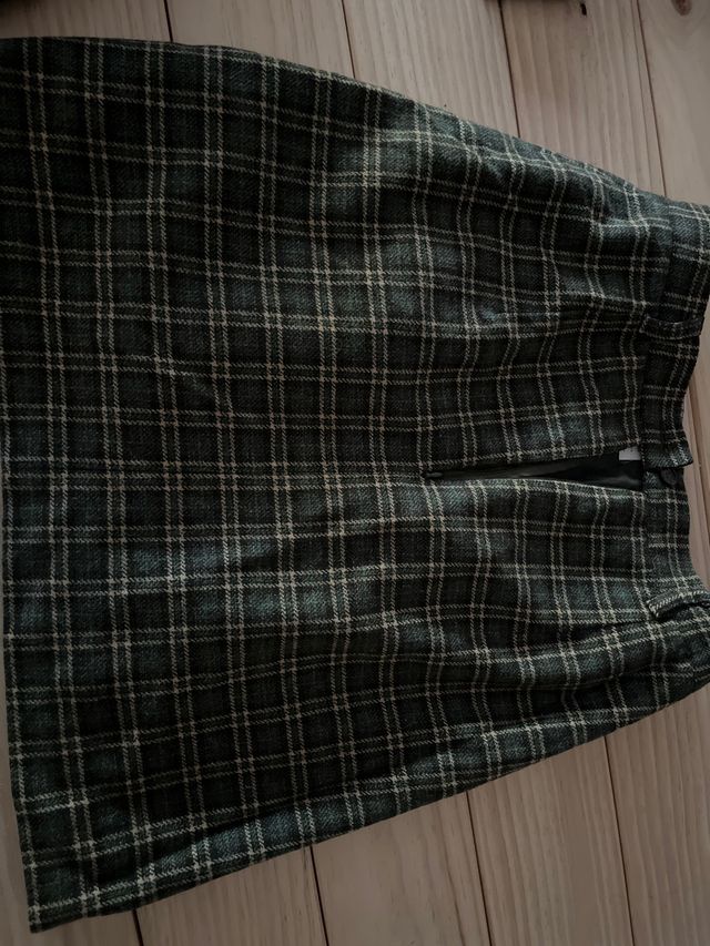 Mini falda de lana talla 40 Thomas Burberry