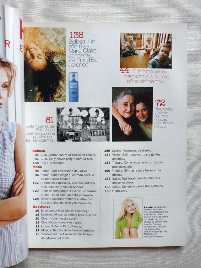 Revista Marie Claire Marzo 1996