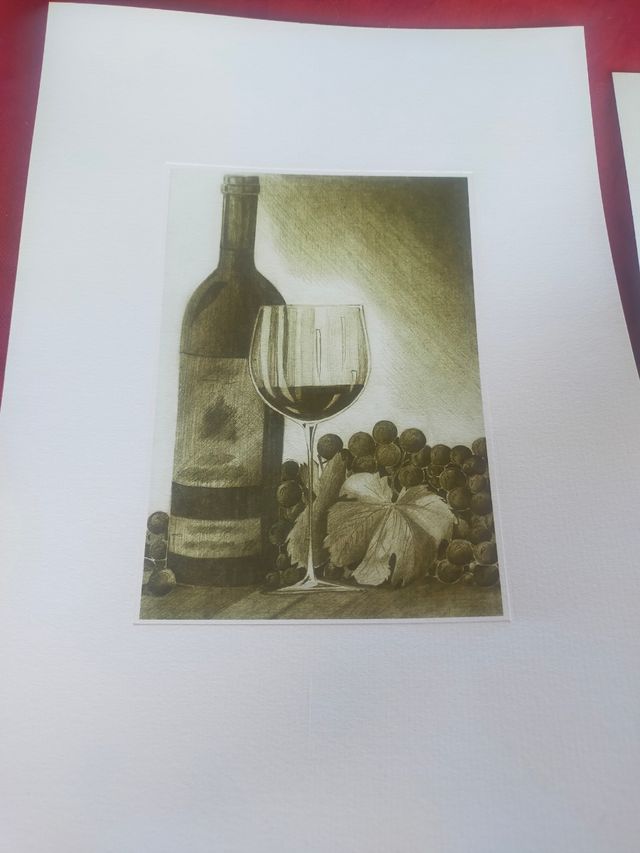 4 láminas en passe-partout 