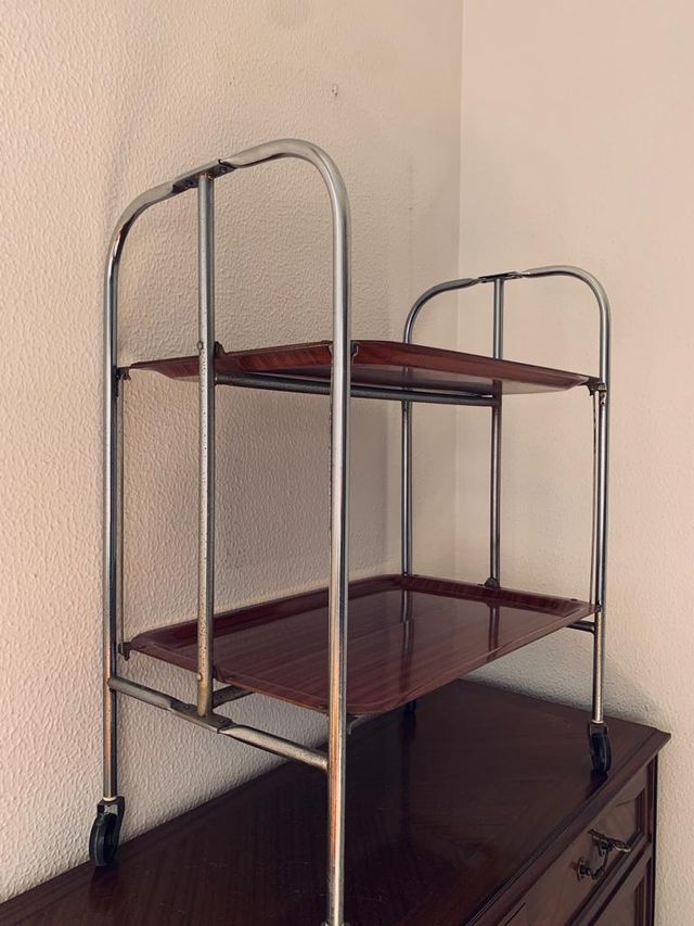 Camarera plegable Garlinol años 70 - Mesa auxiliar
