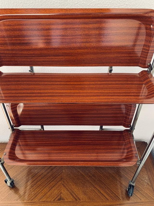 Camarera plegable Garlinol años 70 - Mesa auxiliar