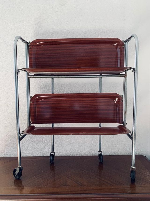 Camarera plegable Garlinol años 70 - Mesa auxiliar