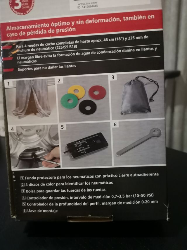 Soporte llantas ruedas