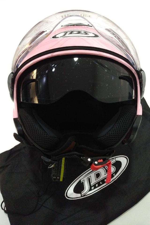 CASCO JET ROSA DESENFUNDABLE T.L 59-60 NUEVO