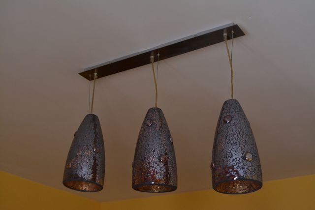 LAMPARA DE TECHO CRISTAL 3 BOMBILLAS