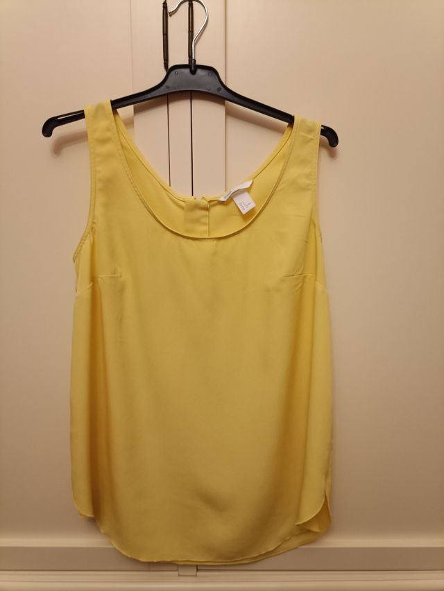 Blusa tirantes mujer amarilla