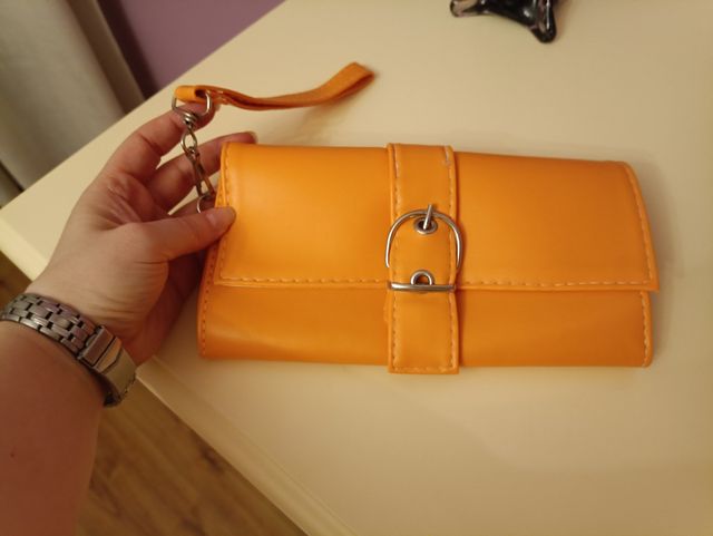 Bolso de mano naranja