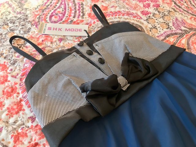 Vestido con falda globo - sin estrenar