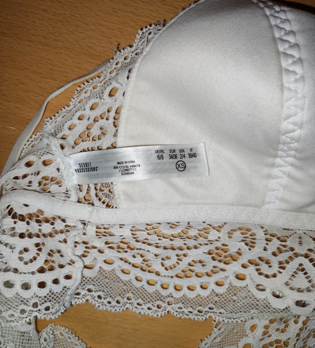 Bralette mujer XS