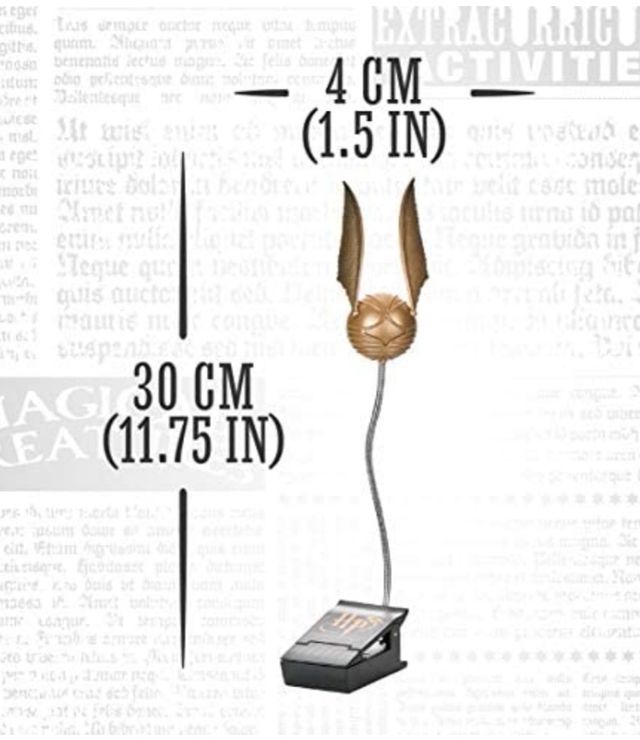 Lámpara Snitch Dorada Harry Potter 