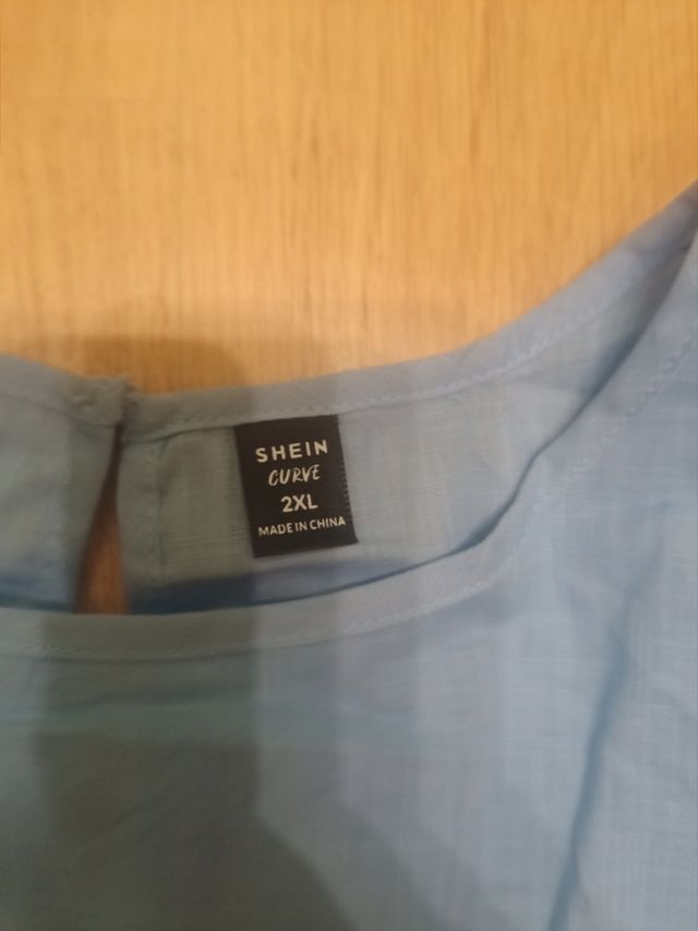 Camisa Azul manga corta