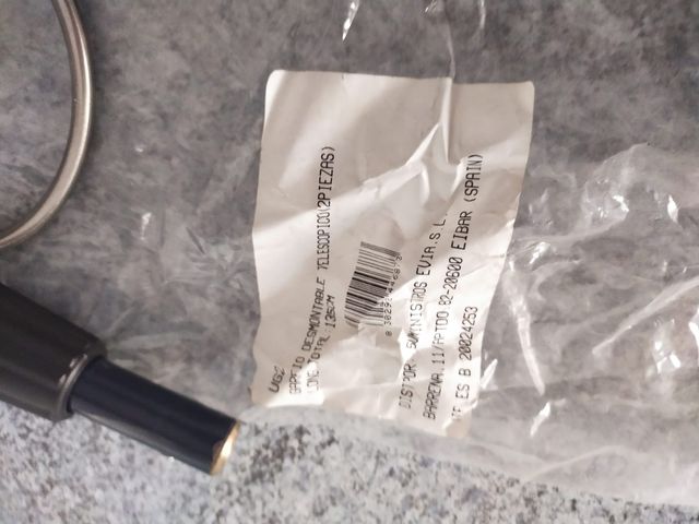 garfio telescópico desmontable 2 piezas