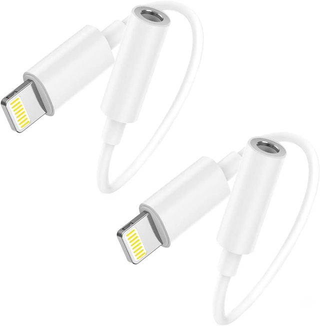 Adaptador Lightning a Jack pack de 2