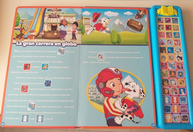 Tesoro se cuentoscon sonido Patrulla Canina, libro