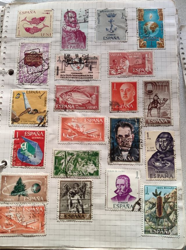 Colección sellos años 60-70