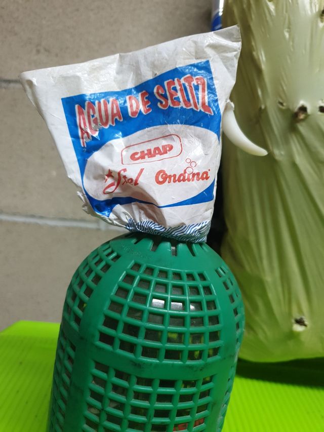 Antiguo sifon con su precinto