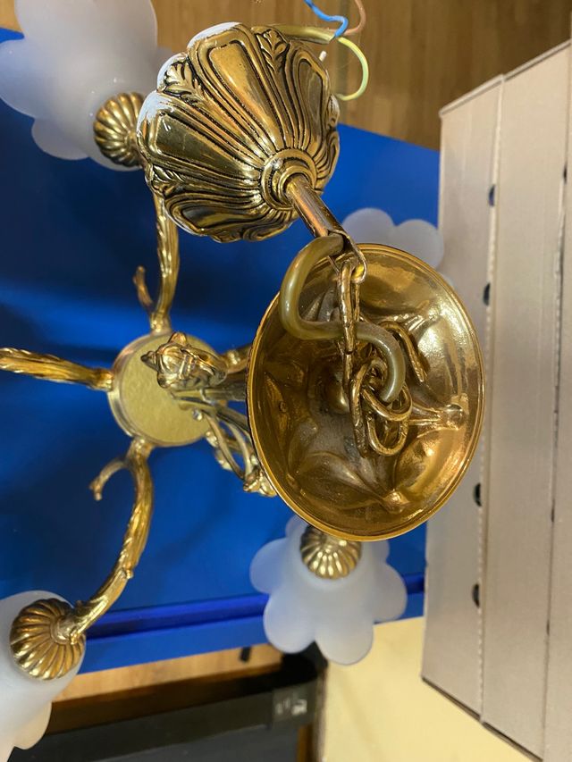 Lámpara de 5 luces estilo clásico