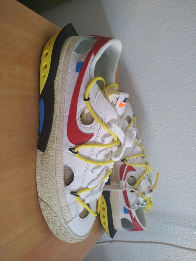 Nike blazer low'77 x off-white university red