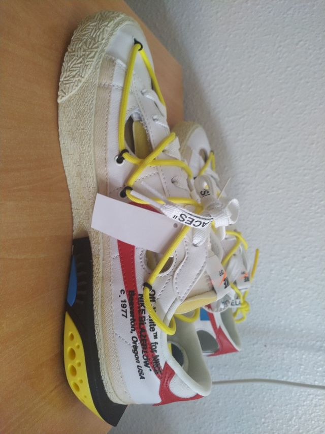 Nike blazer low'77 x off-white university red