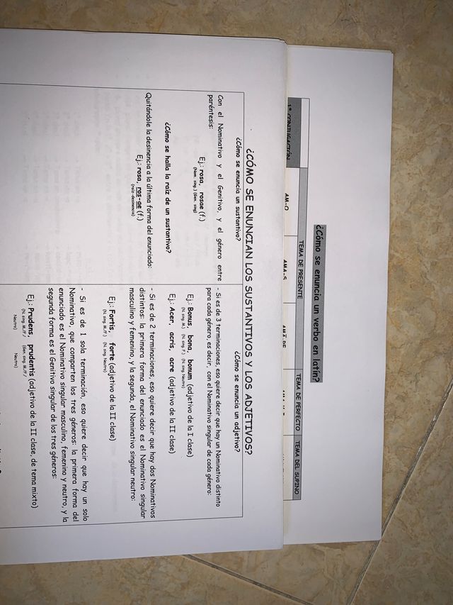 APUNTES LATIN 2 BACHILLERATO