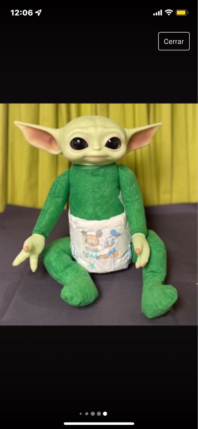 Mini Yoda cuerpo cuddle
