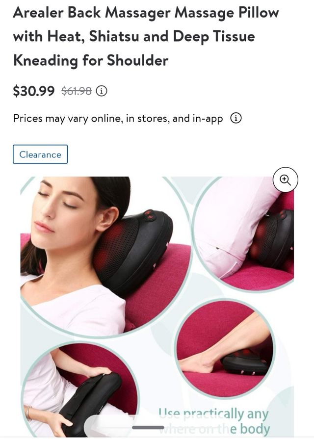 Massaggiatore cervicale Arealer per auto e casa