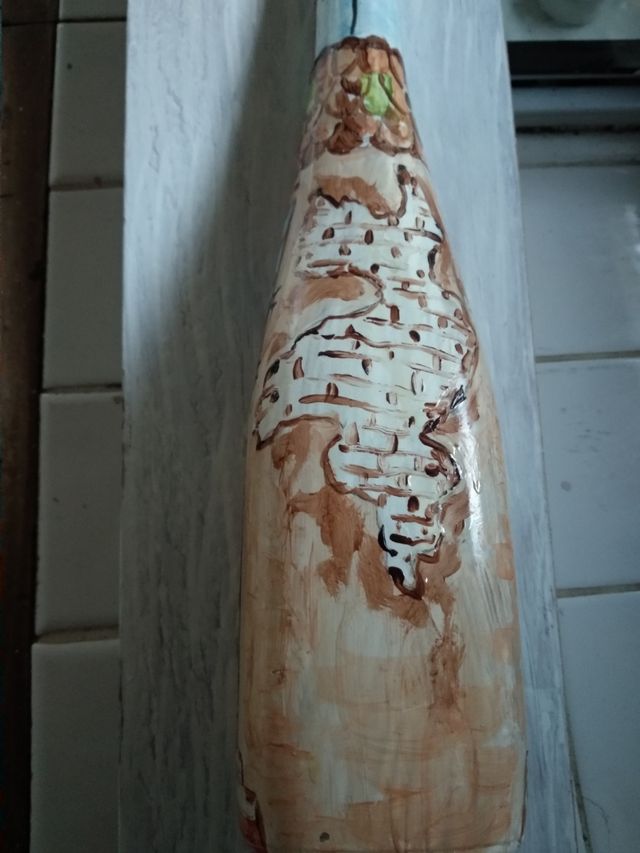 bottiglia dipinta a mano