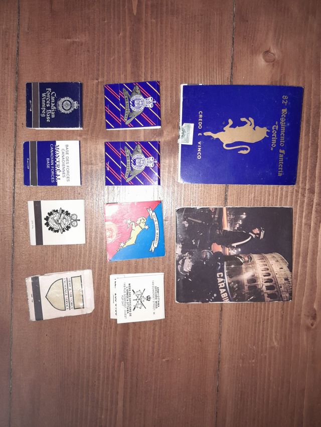 10 SCATOLE DI FIAMMIFERI ESERCITO