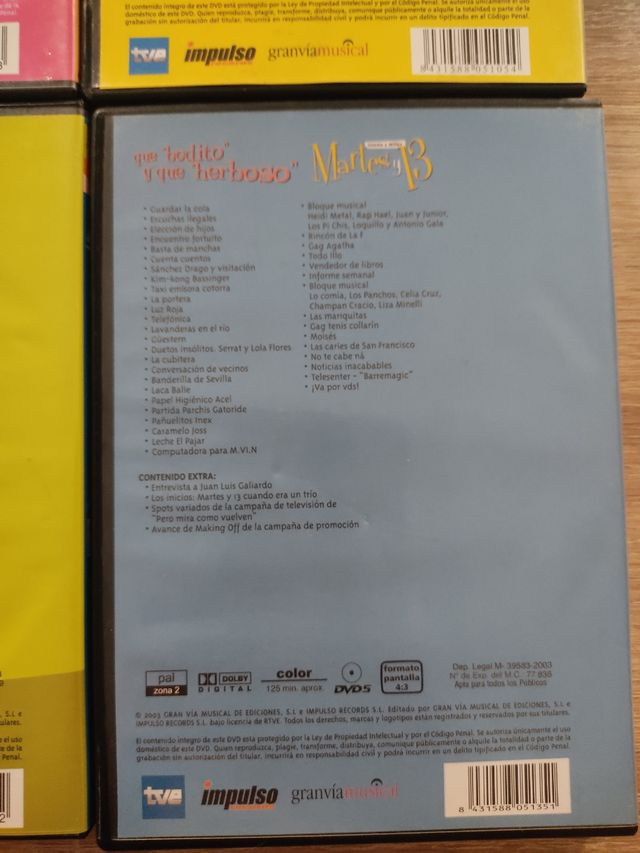 DVDs Martes y trece