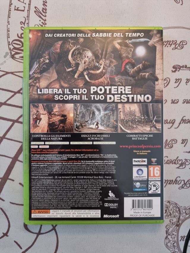 Xbox 360 - Prince of Persia -Le sabbie dimenticate