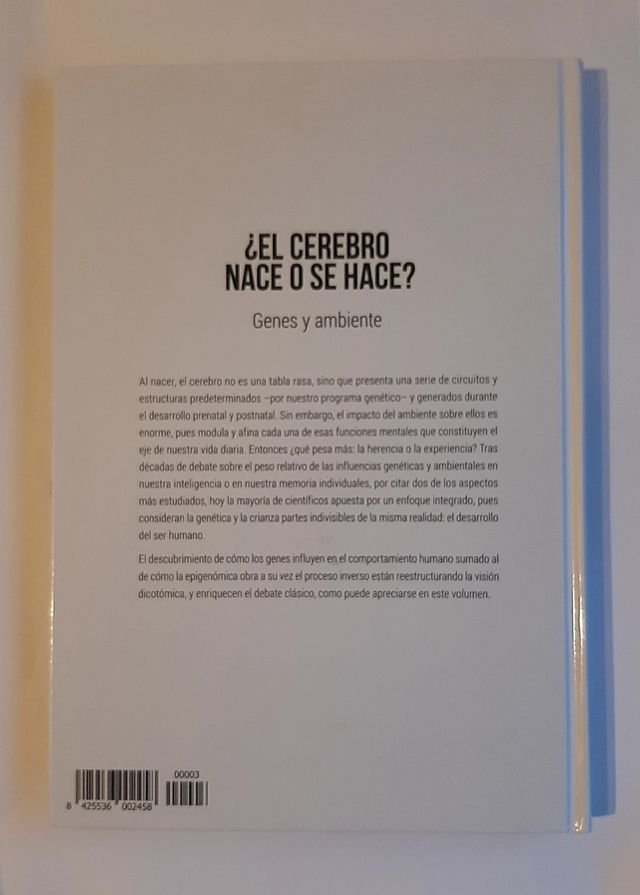 Libro ¿El celebro nace o se hace ?