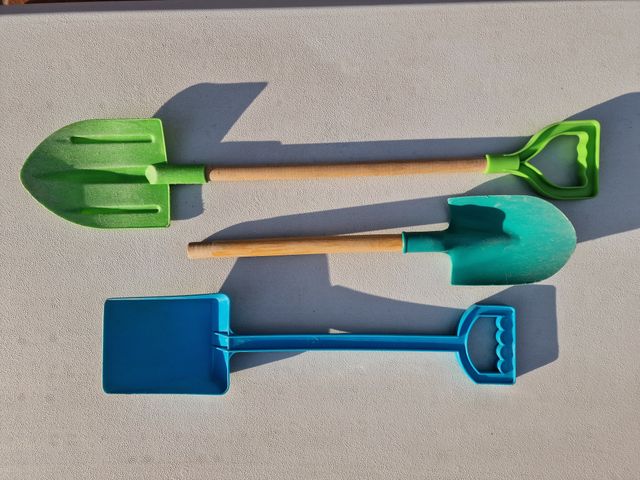 Lote de 3 palas de juguete