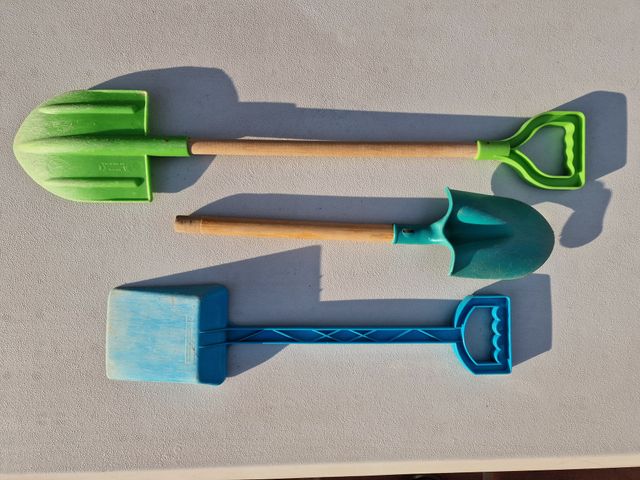 Lote de 3 palas de juguete