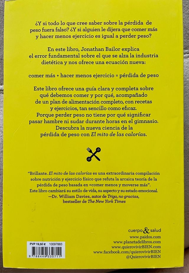 El mito de las calorías (JONATHAN BAILOR)