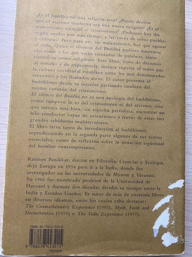 EL SILENCIO DEL BUDDHA