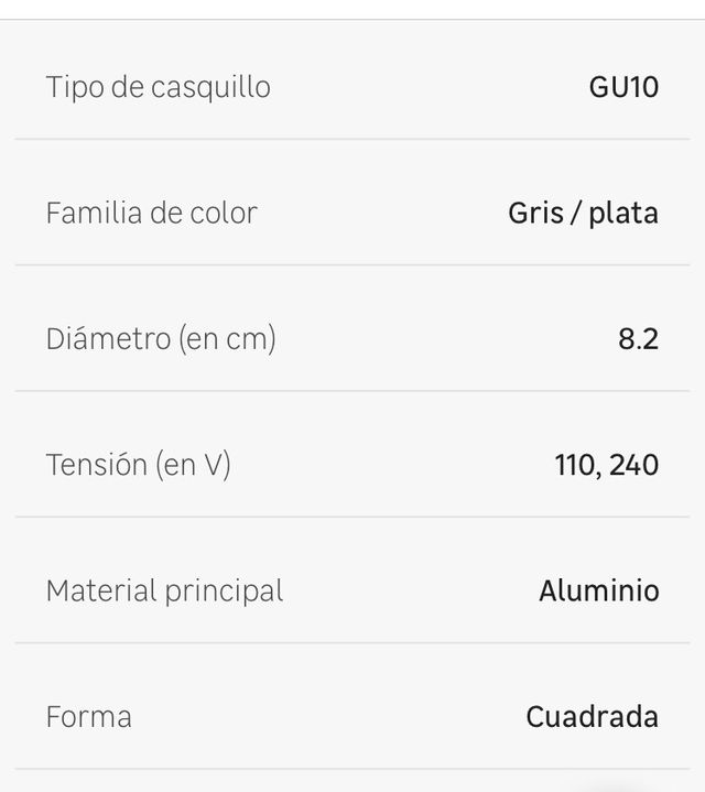 Focos empotrables aluminio (12 und)