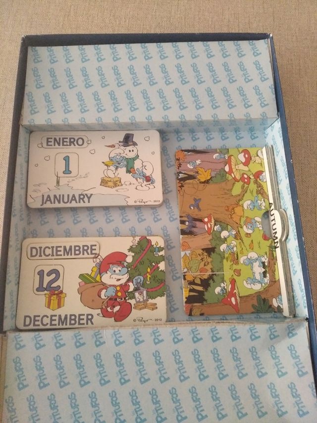 Juego educativo meses y estaciones bilingüe