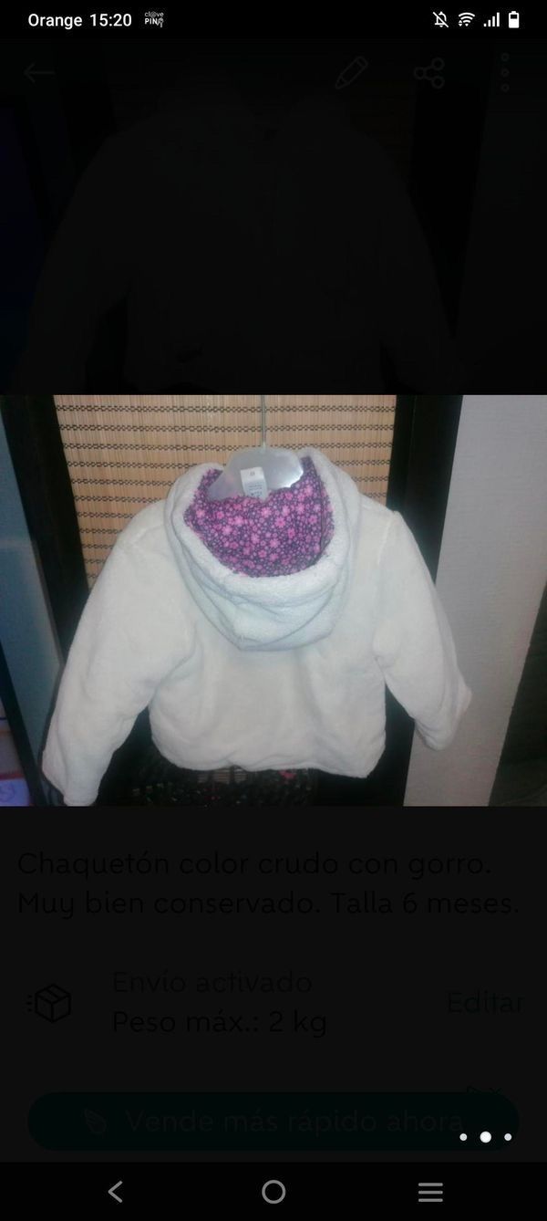 Chaquetón bebé