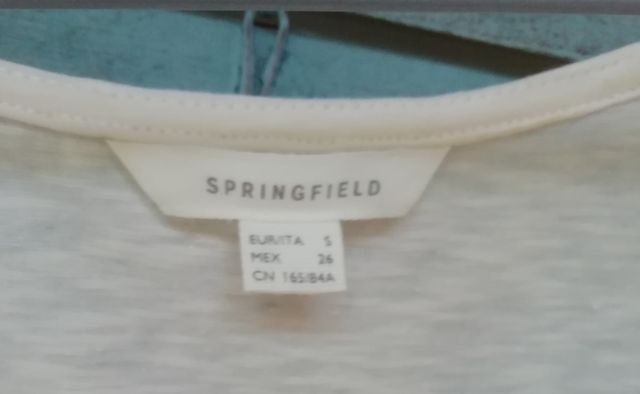 Camiseta tirantes Sprinfield. Talla M