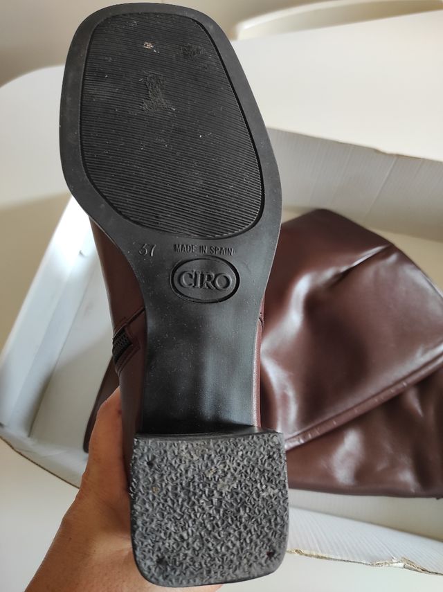 botas piel número 37