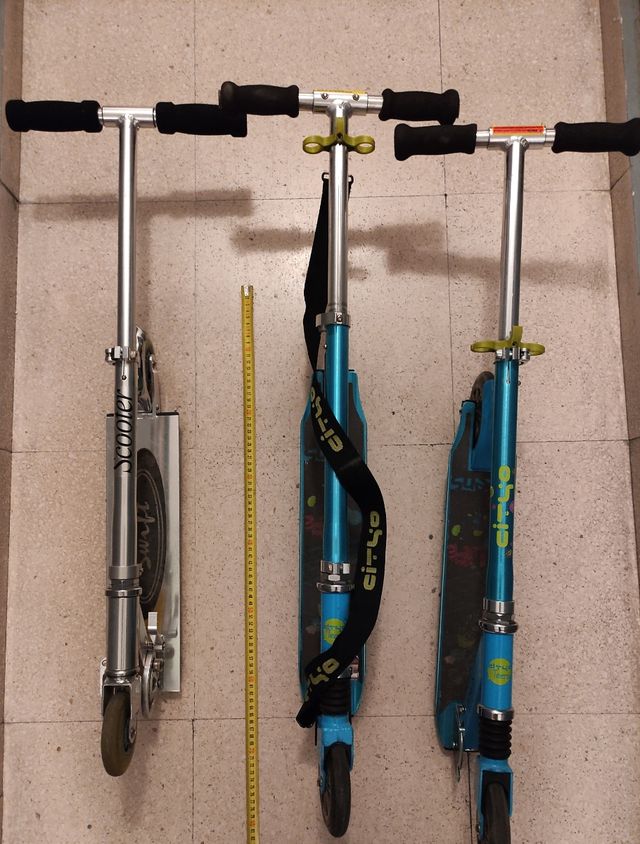 3 Patinetes plegables de Alumino