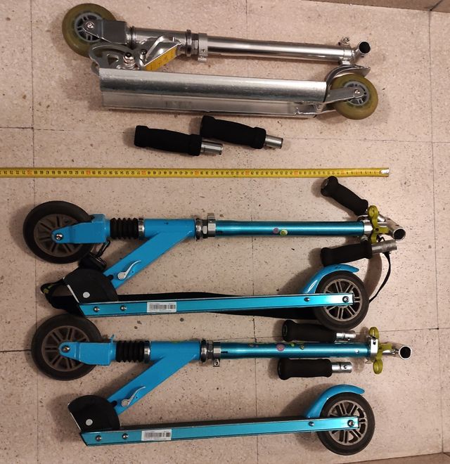3 Patinetes plegables de Alumino