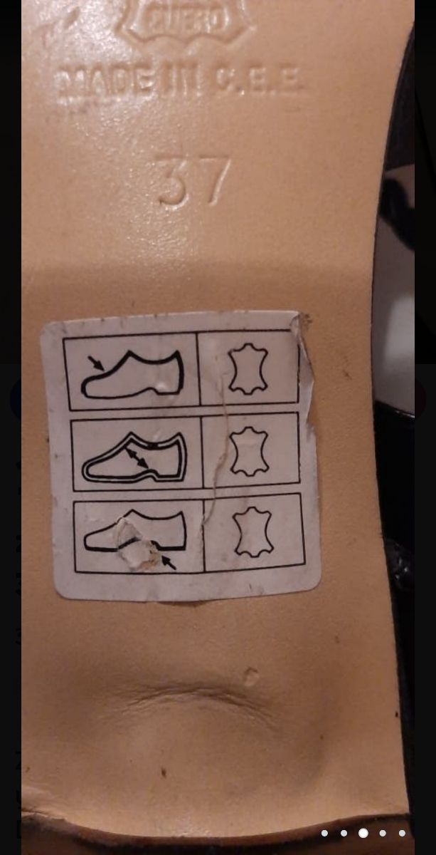 zapatos de piel de Diego n. 37