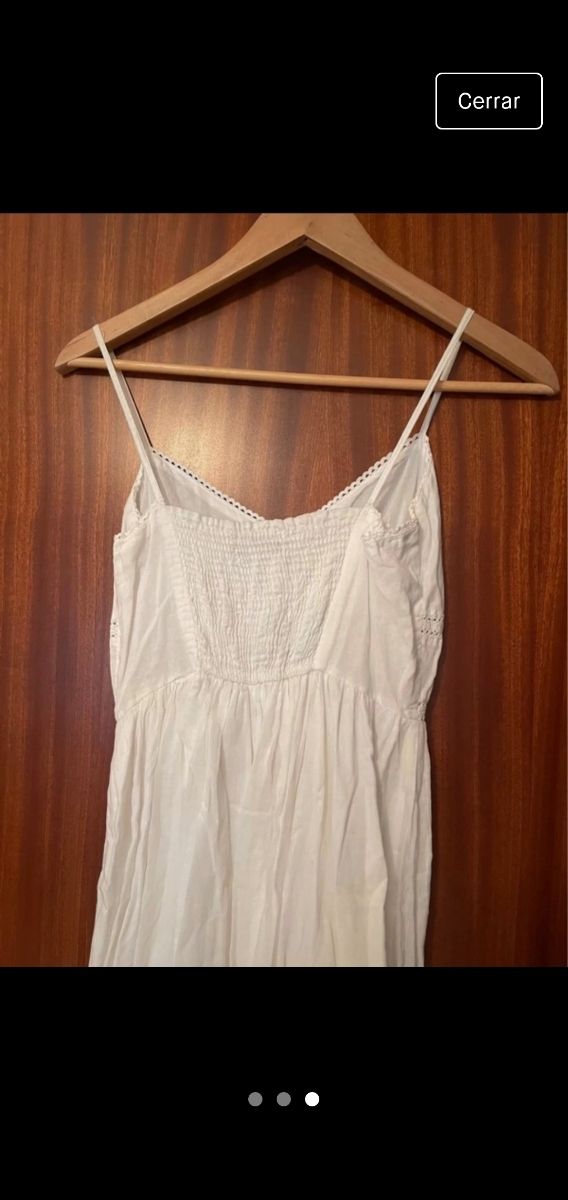 VESTIDO BLANCO IBICENCO ZARA