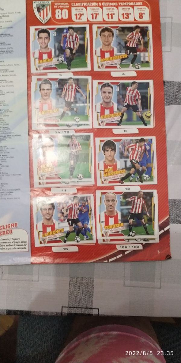Album de cromos la liga BBVA 2010/2011